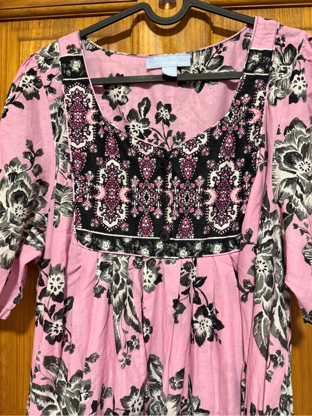 Only Necessities 100% cotton Peony Petal Mixed Print Maxi Dress - Picture 3 of 9